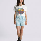 Pantalón Marble Print Short Celeste