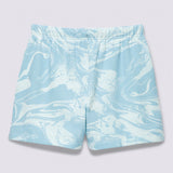 Pantalón Marble Print Short Celeste