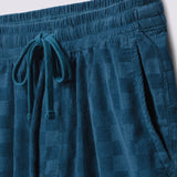 Short Range Check Cord Loose E Waist Short Vans Teal