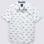 Camisa Shark Fin Woven Ss (8-14 AñOs) White