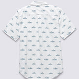 Camisa Shark Fin Woven Ss (8-14 AñOs) White