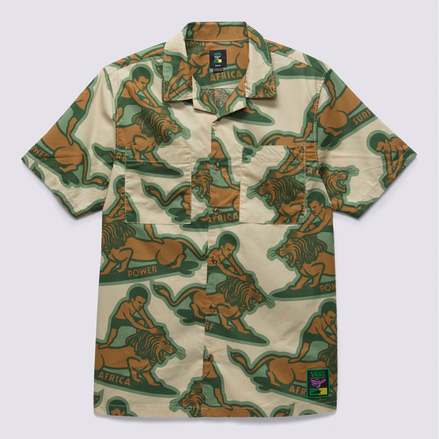 Camisa M/C Hombre Mami Wata Beige Vans