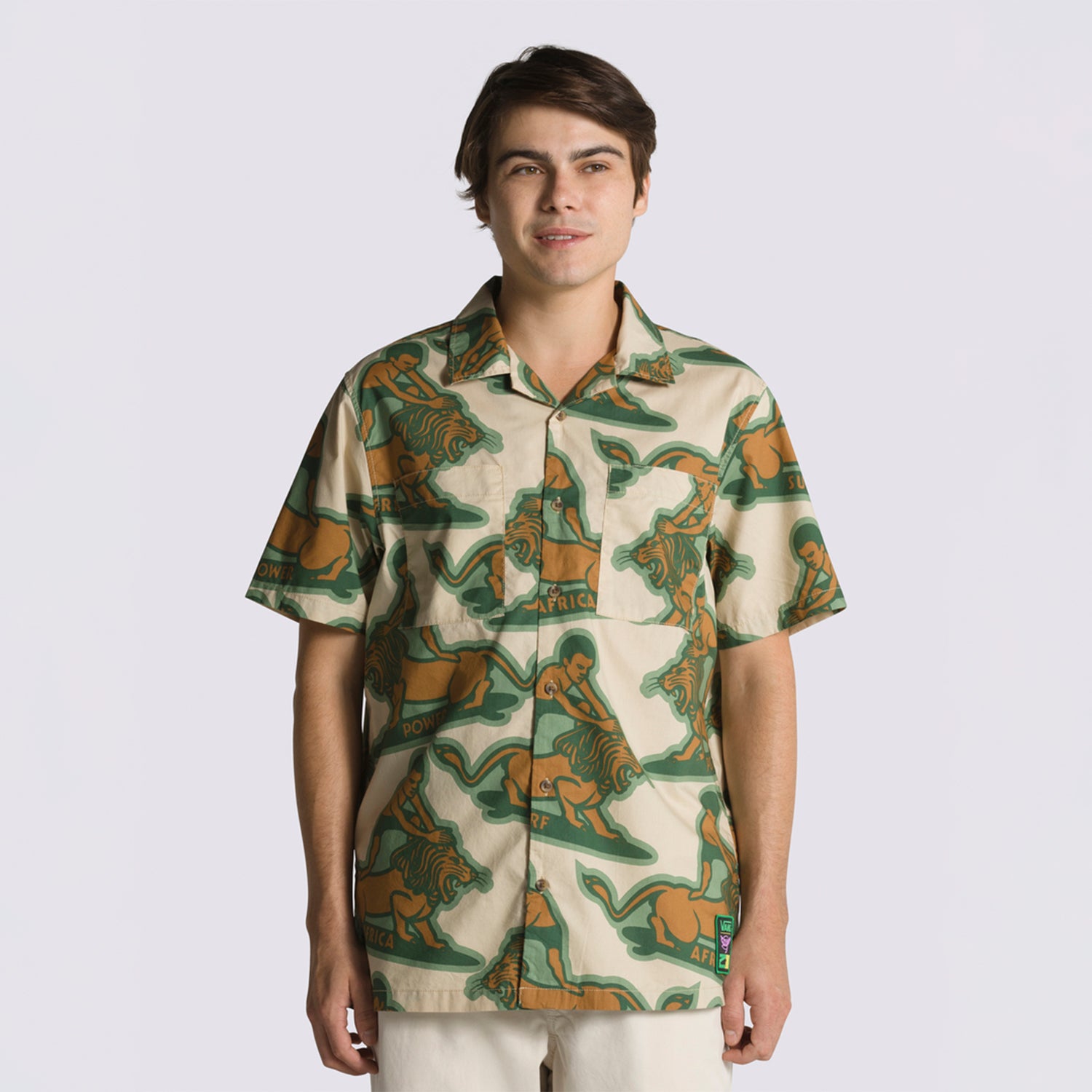 Camisa M/C Hombre Mami Wata Beige Vans