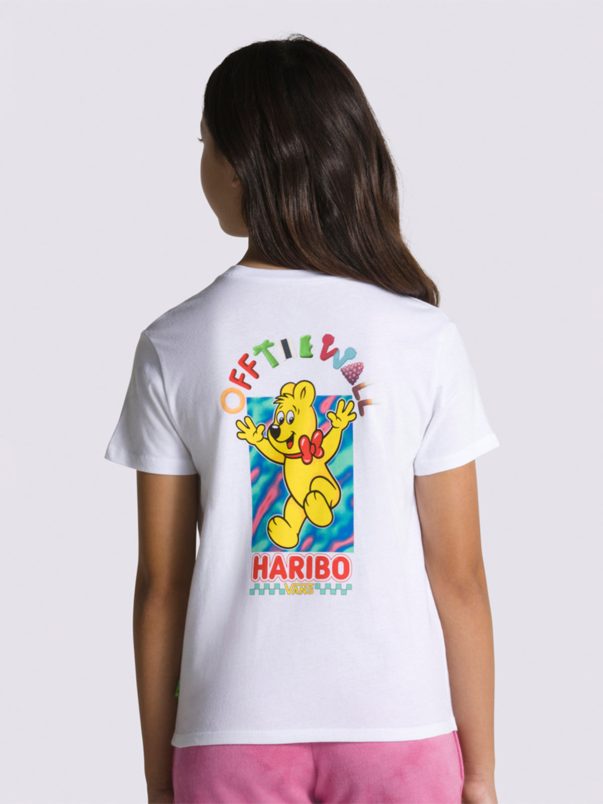 Polera Haribo Ss  Crew (8-14 AñOs) White