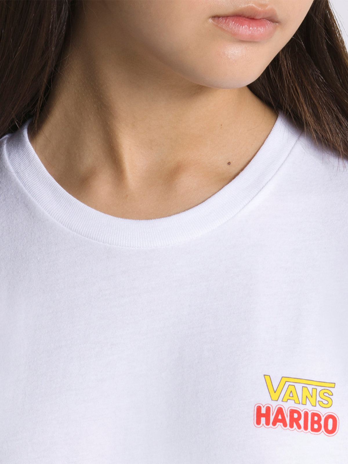 Polera Haribo Ss  Crew (8-14 AñOs) White