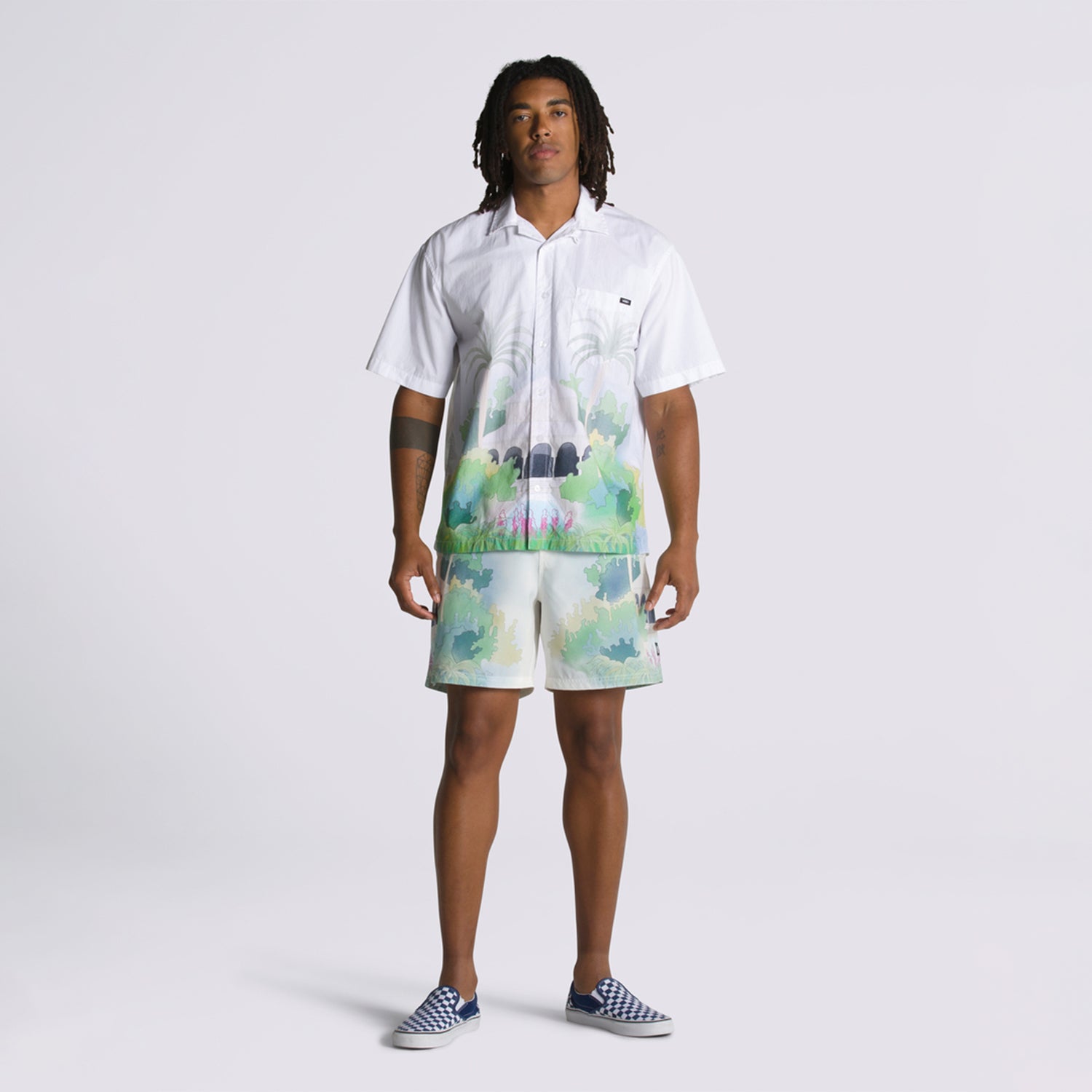 Camisa M/C Hombre Holiday SS Blanca Vans