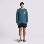 Polera M/L Hombre DTI Logo Azul Vans