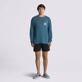 Polera M/L Hombre DTI Logo Azul Vans