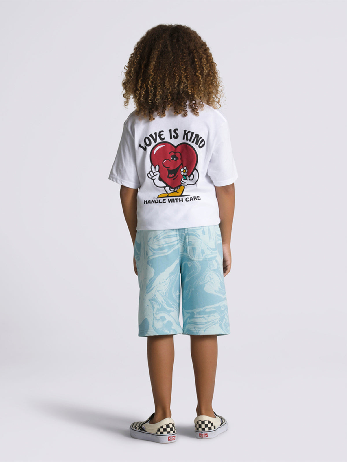 Pantalón Marble Fleece Short (8-14 AñOs) Blue Glow