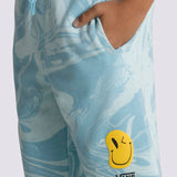 Pantalón Marble Fleece Short (8-14 AñOs) Blue Glow