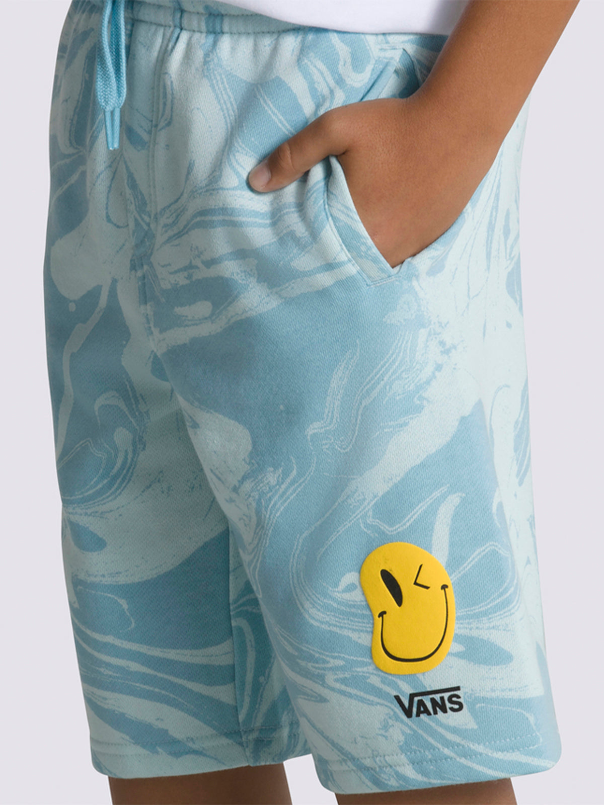 Pantalón Marble Fleece Short (8-14 AñOs) Blue Glow