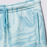 Pantalón Marble Fleece Short (8-14 AñOs) Blue Glow
