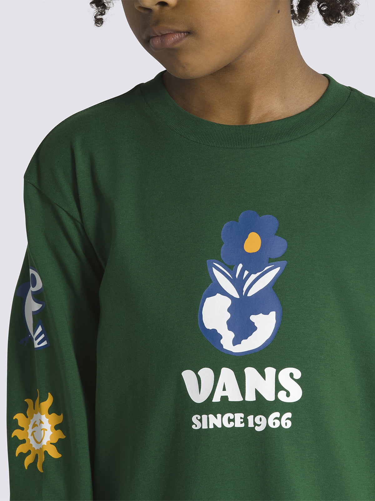 Polera POsitivity Ls (8-14 AñOs) Verde