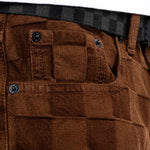 Short Hombre Check-5 Baggy Denim Café