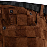 Short Hombre Check-5 Baggy Denim Café
