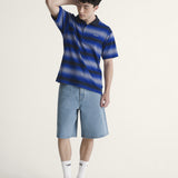 Short Hombre Check-5 Baggy Denim Azul