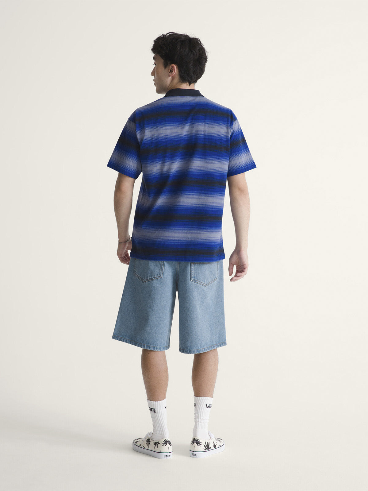 Short Hombre Check-5 Baggy Denim Azul