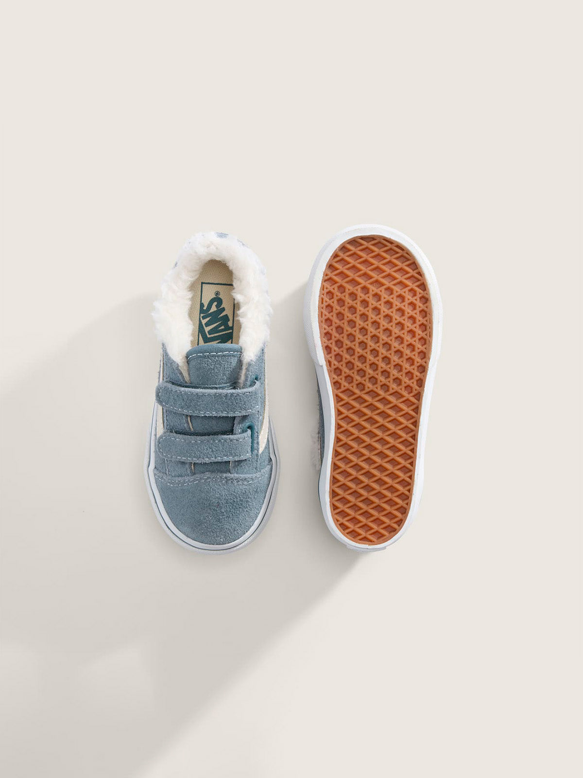 Zapatilla Niño Old Skool V Celeste Vans