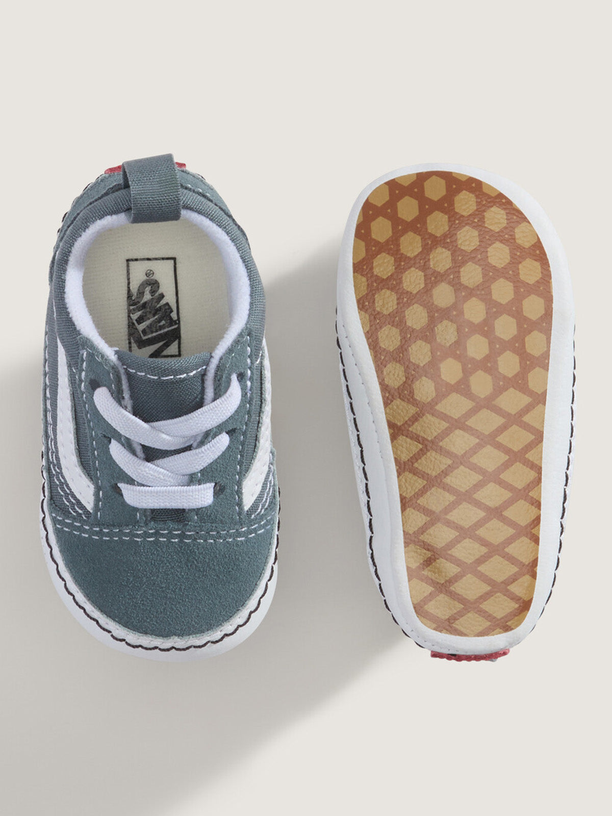 Zapatilla bebé (0 a 1 años) Old Skool Crib Celeste