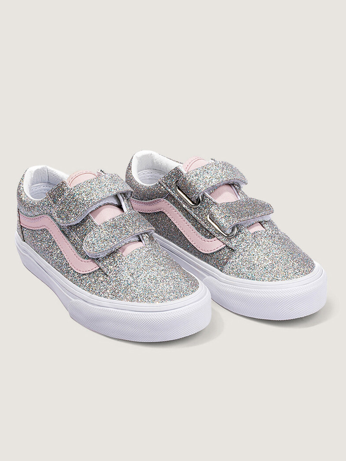 Zapatilla Niña Old Skool Velcro Gris