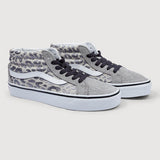 Zapatilla Junior (8 a 14 años) Sk8-Mid Gris Vans