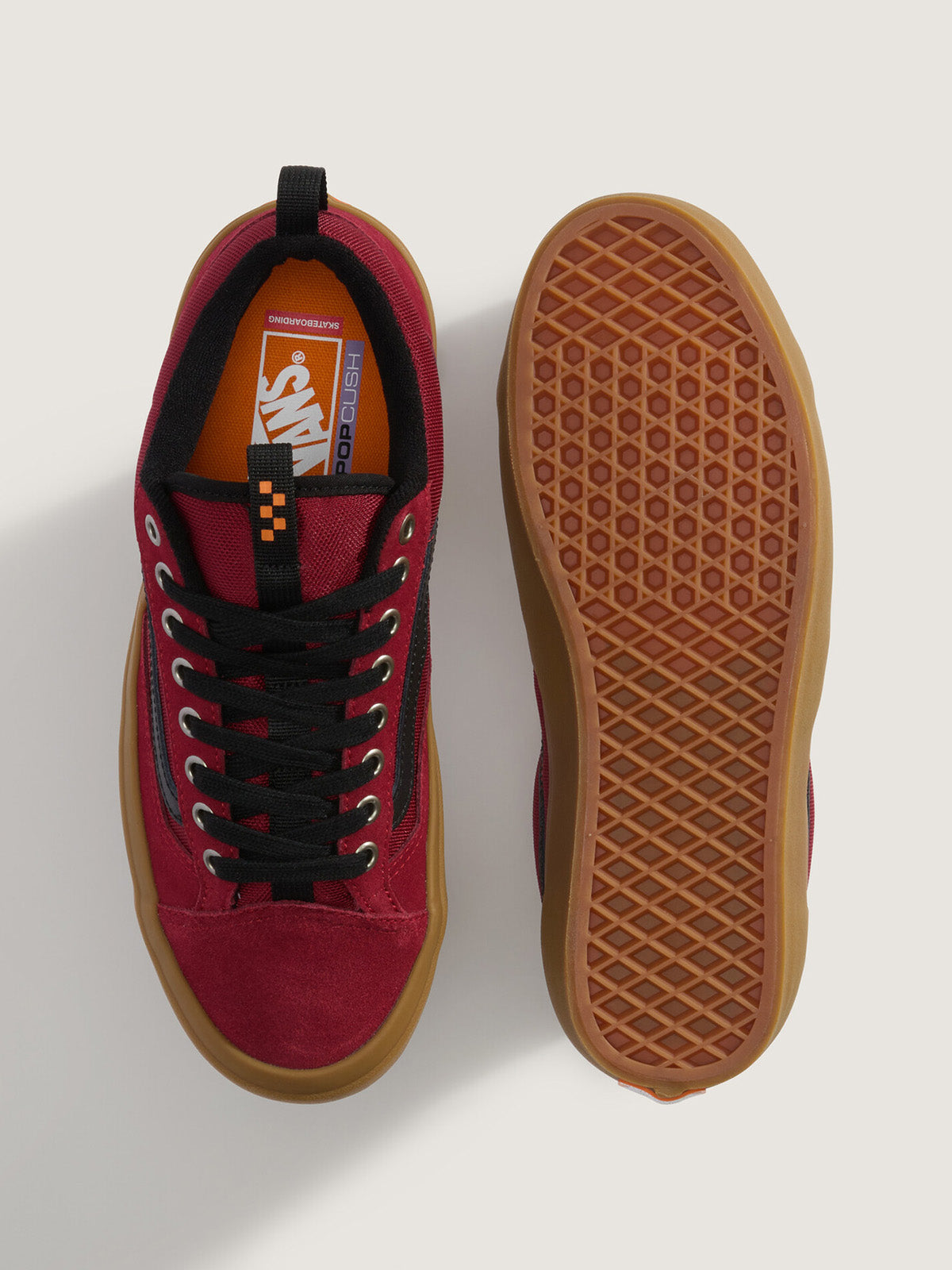 Zapatilla Hombre Skate Old Skool 36+ Rojo Vans