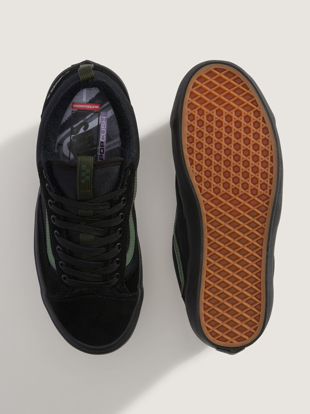 Zapatilla Hombre Skate Old Skool 36+ Atiba Negro Vans