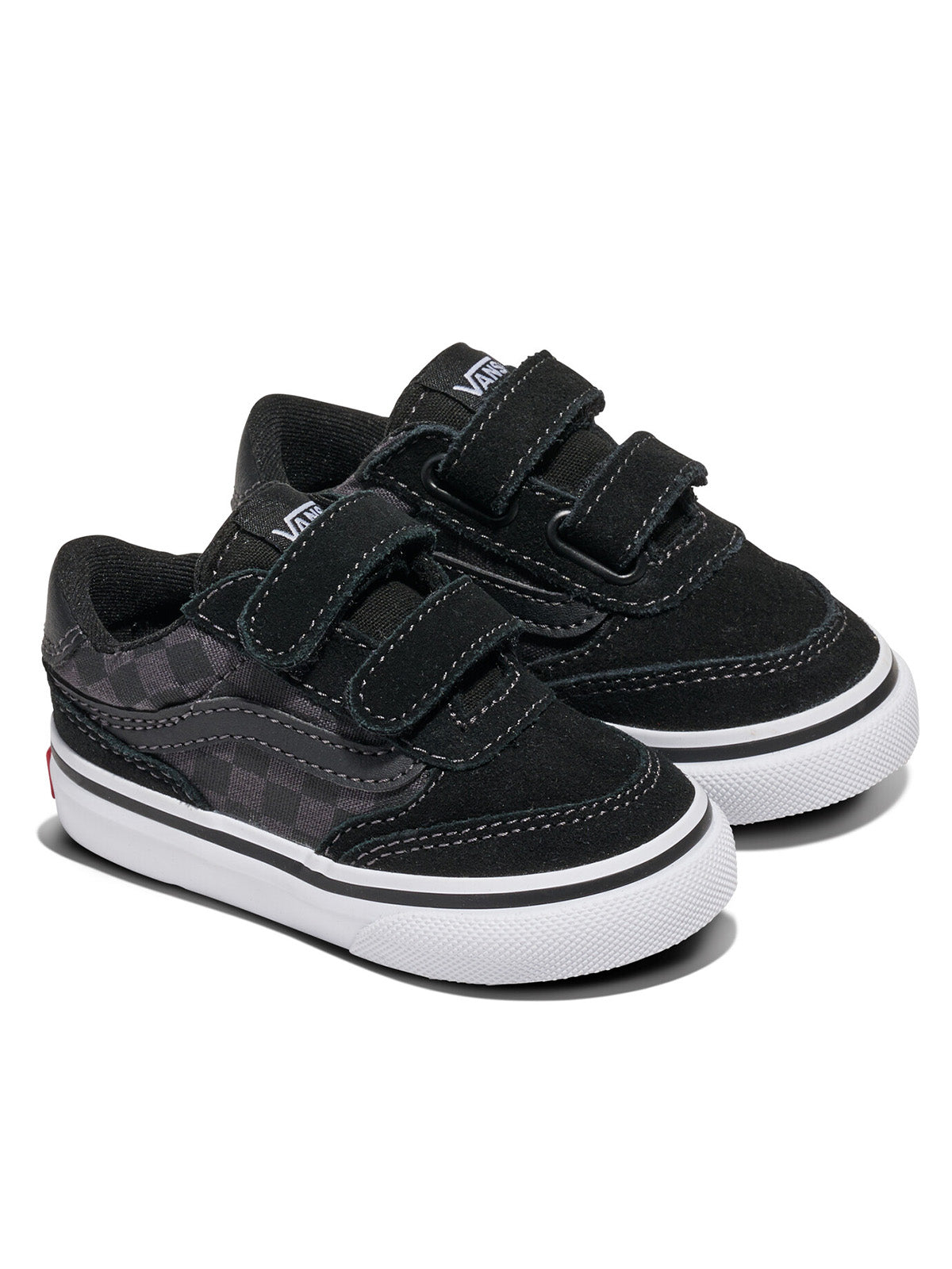 Zapatilla Niño Brooklyn  Velcro Negro Vans
