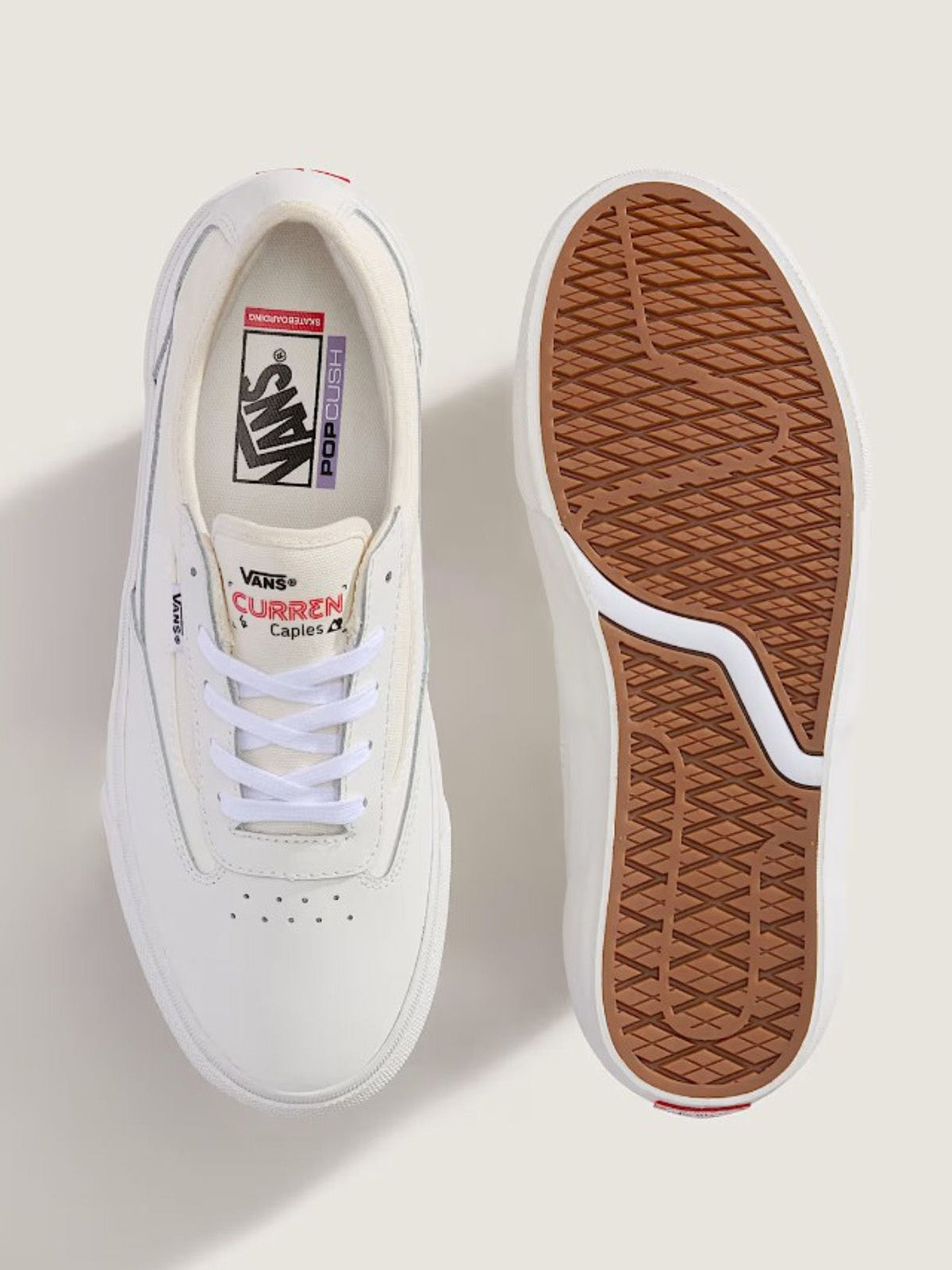 Zapatilla Adulto Skate Curren Caples Blanco Vans