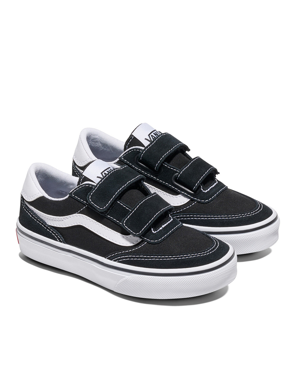 Zapatilla Niño Brooklyn  Velcro Negro Vans