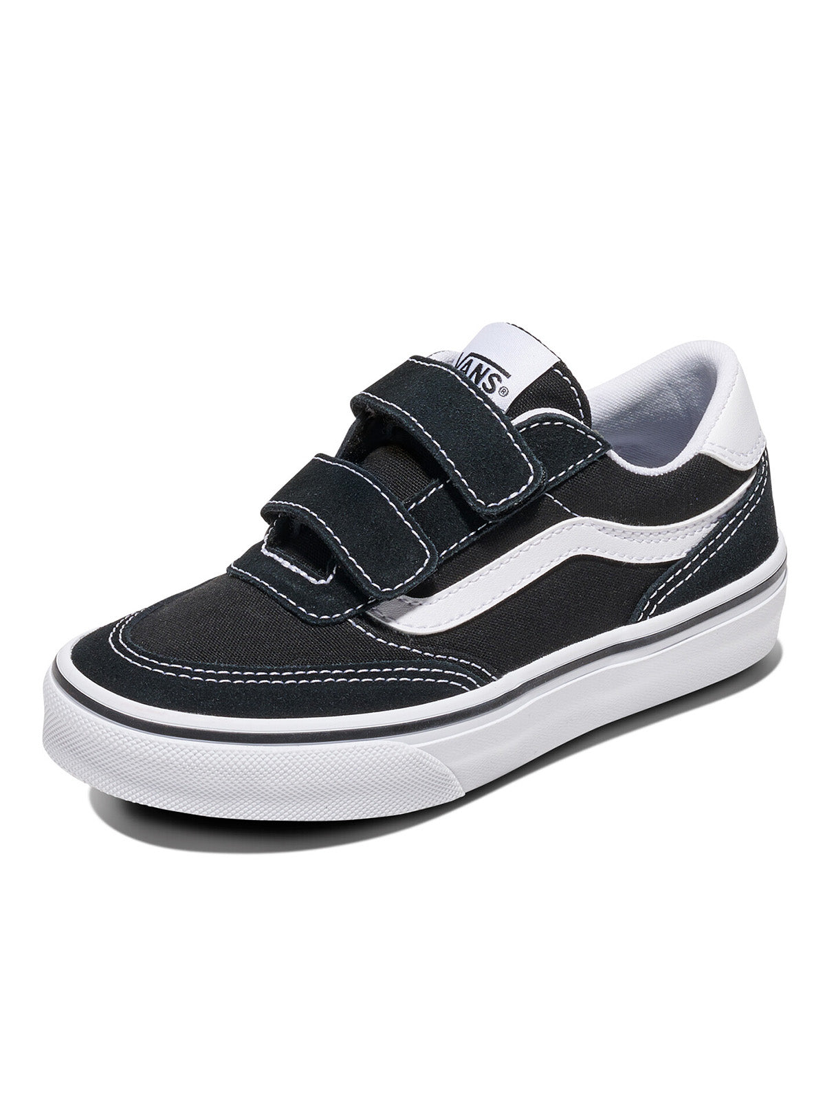 Zapatilla Niño Brooklyn  Velcro Negro Vans