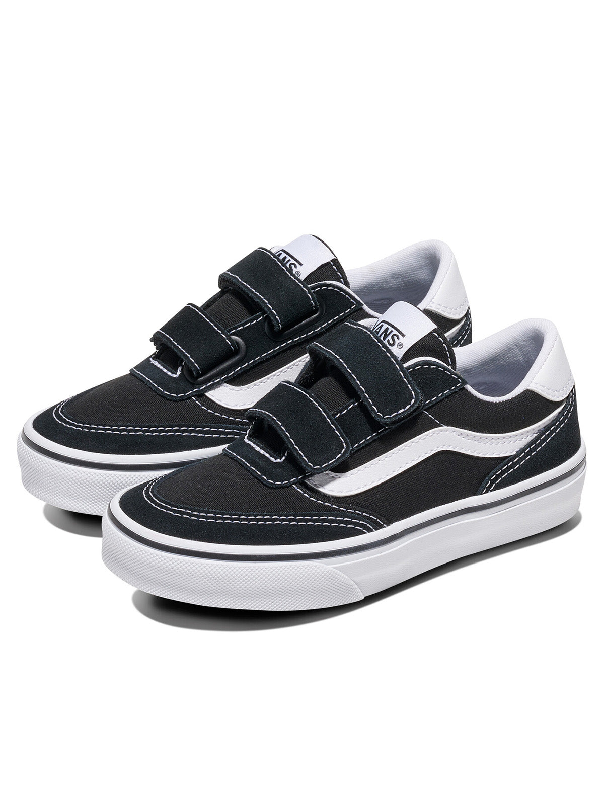 Zapatilla Niño Brooklyn  Velcro Negro Vans