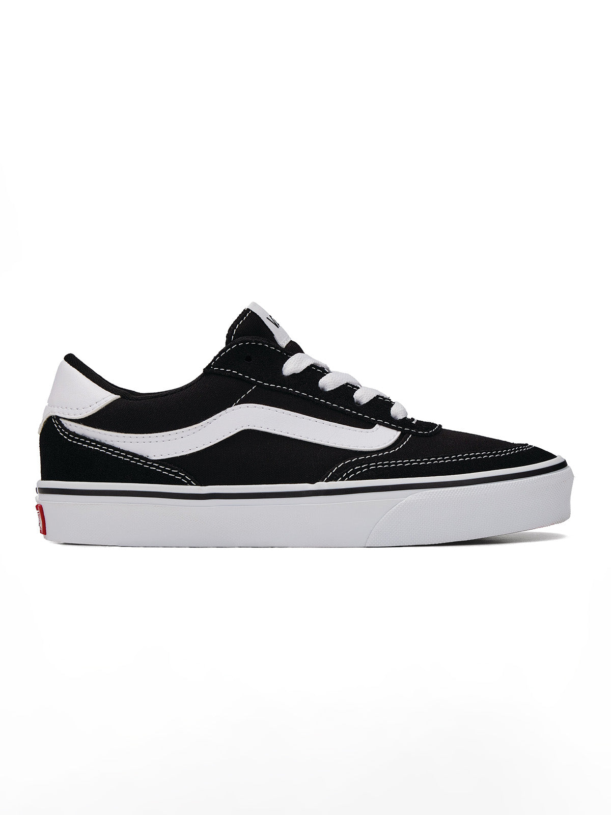 Zapatilla Junior (8 a 14 años) Brooklyn Ls Negro Vans