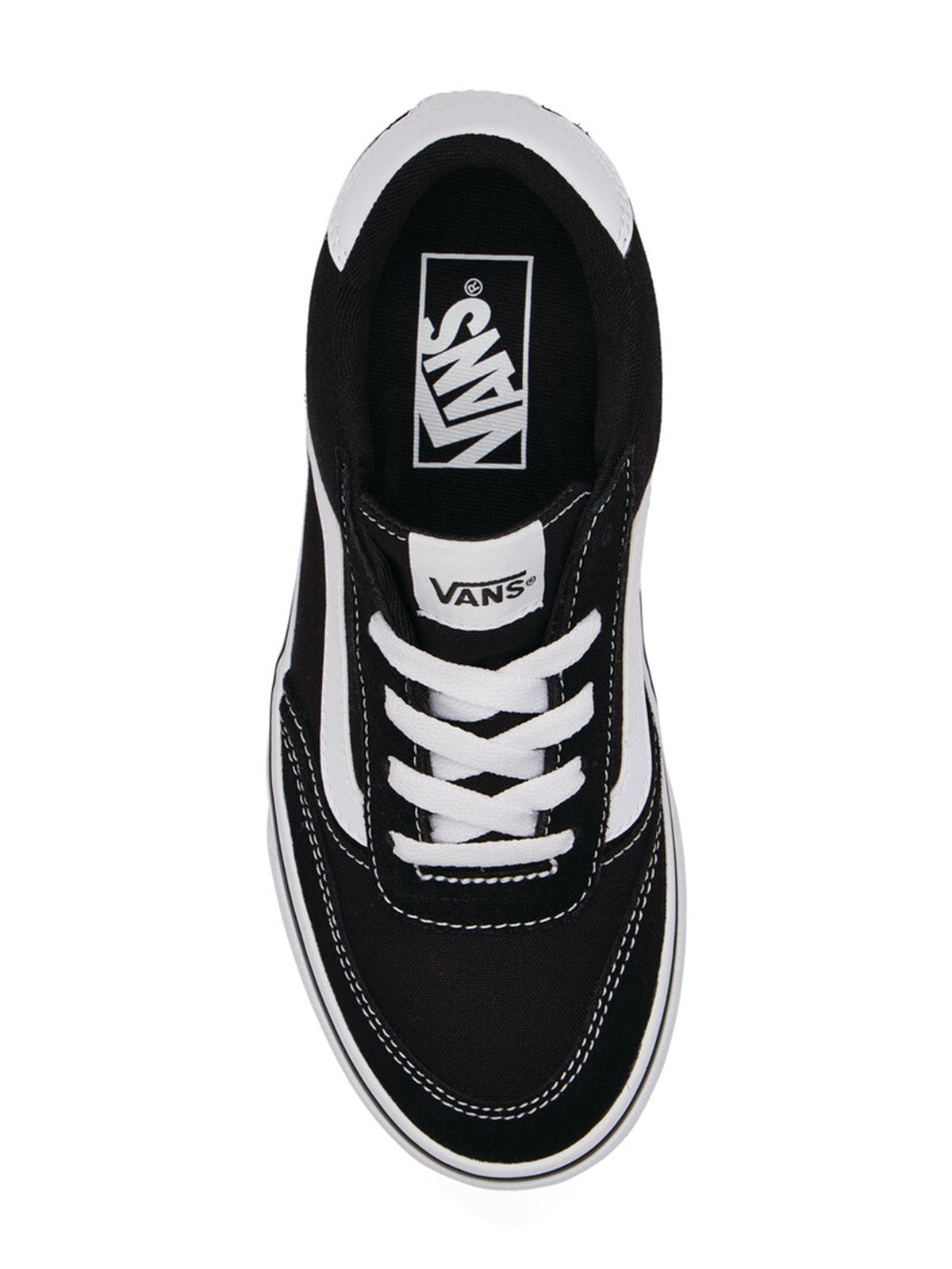 Zapatilla Junior (8 a 14 años) Brooklyn Ls Negro Vans