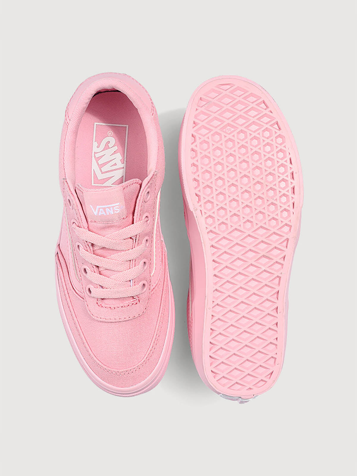 Zapatilla Junior (8 a 14 años) Brooklyn Ls Rosado Vans