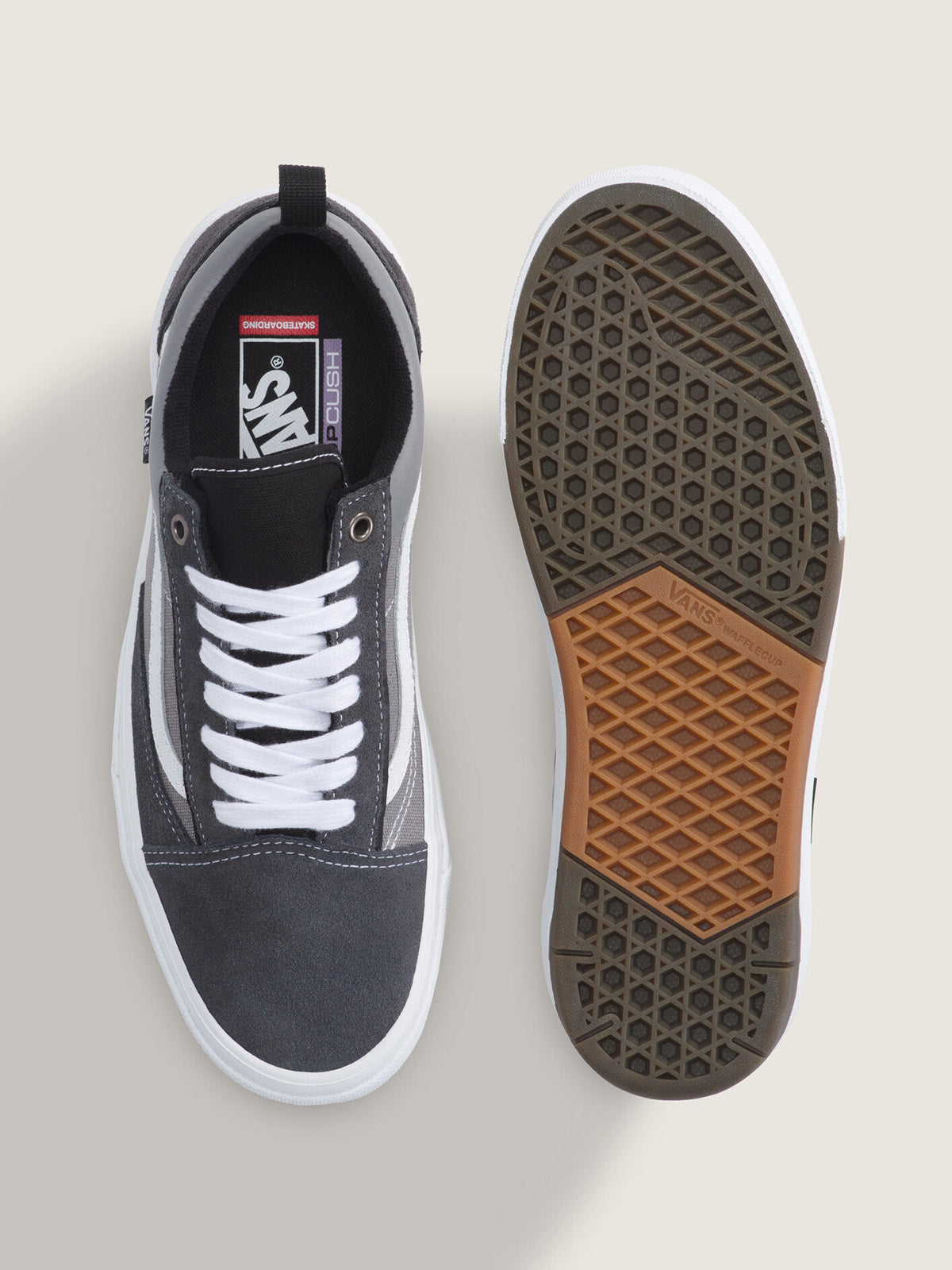 Zapatilla Hombre Skate Old Skool Wafflecup Gris