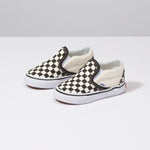 Zapatillas TD Classic Slip-On (1-4 AñOs) Blk&WhtChckerboard/Wht