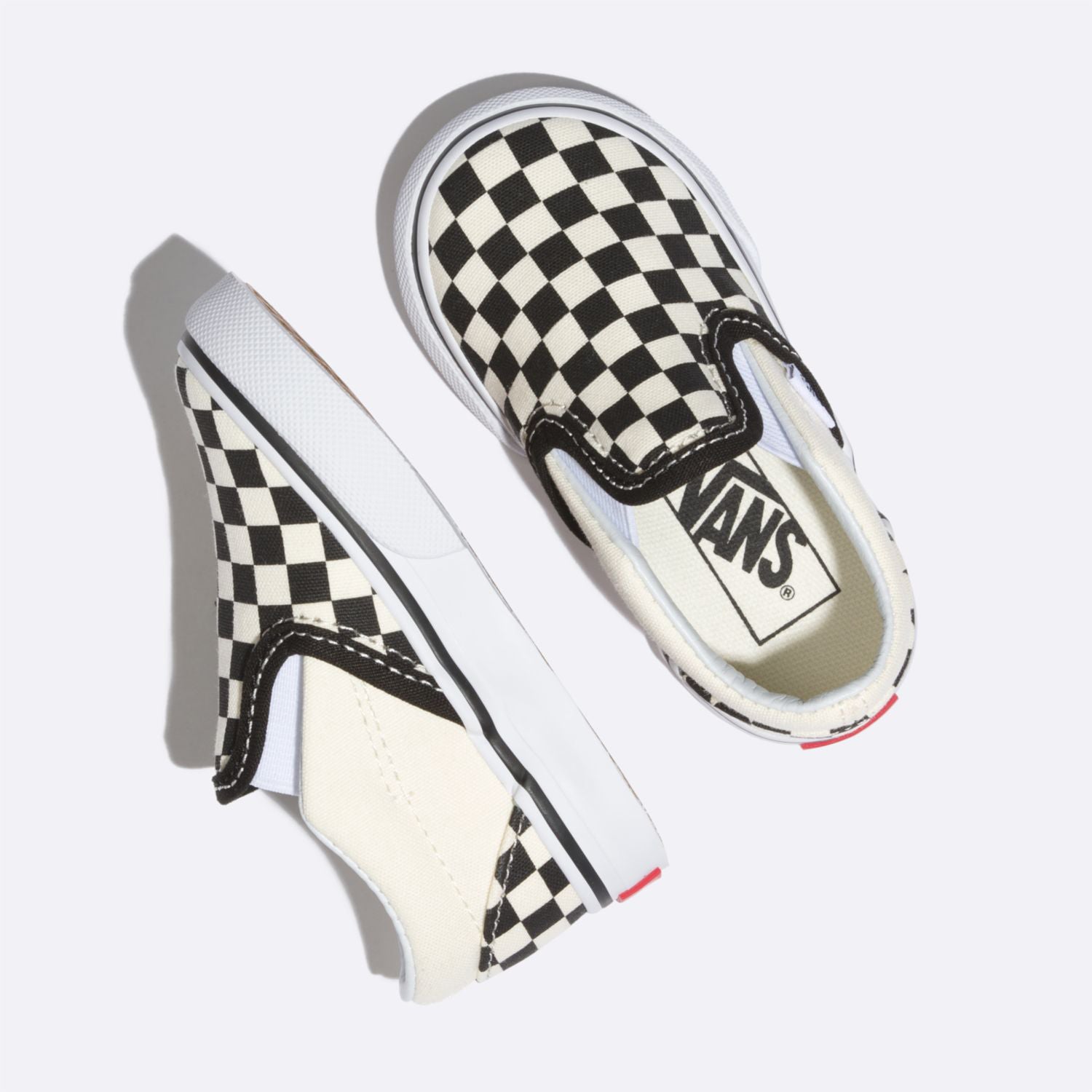 Zapatillas TD Classic Slip-On (1-4 AñOs) Blk&WhtChckerboard/Wht
