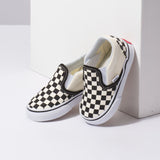 Zapatillas TD Classic Slip-On (1-4 AñOs) Blk&WhtChckerboard/Wht