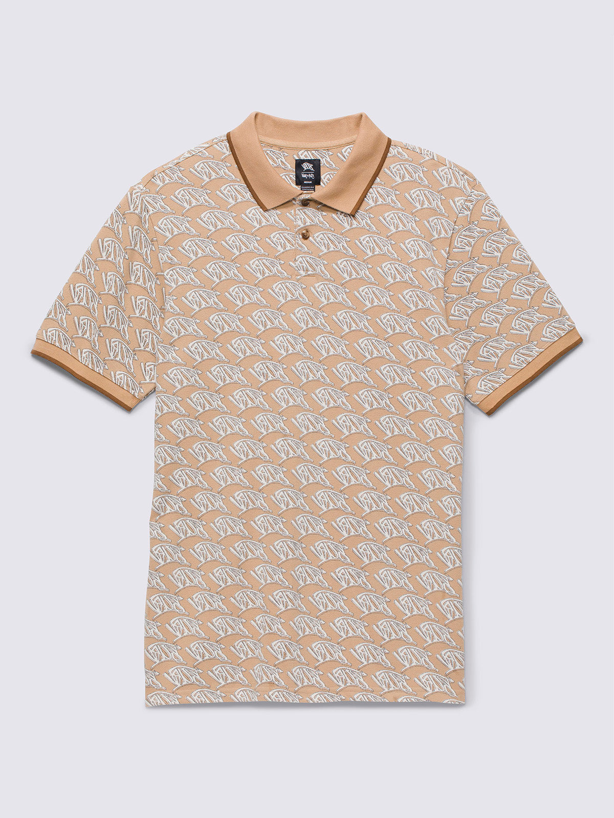 Polera M/C Hombre Lewis Mills Beige Vans