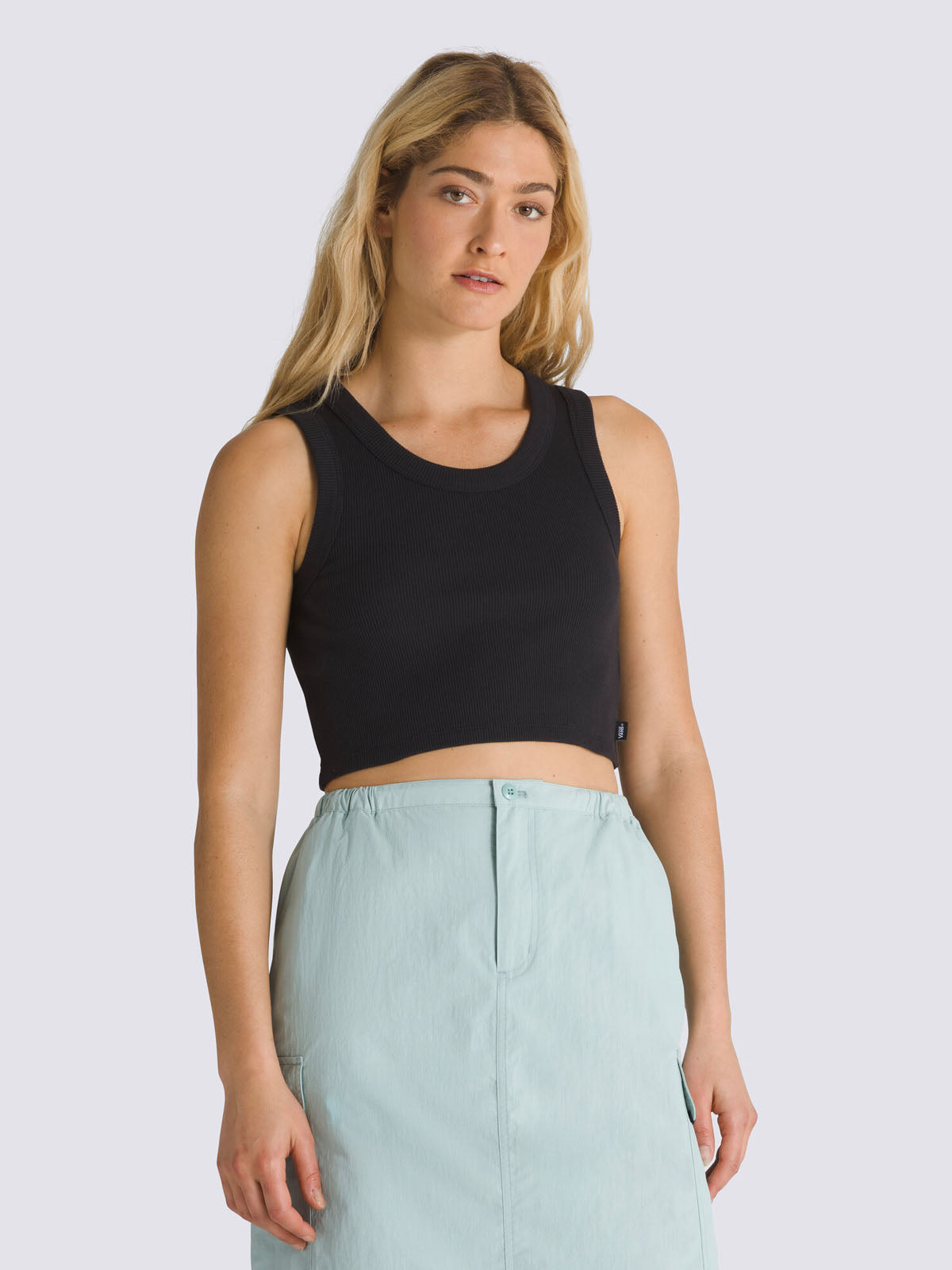 Polera Sin Mangas Mujer Drew Rib Tank Negro Vans