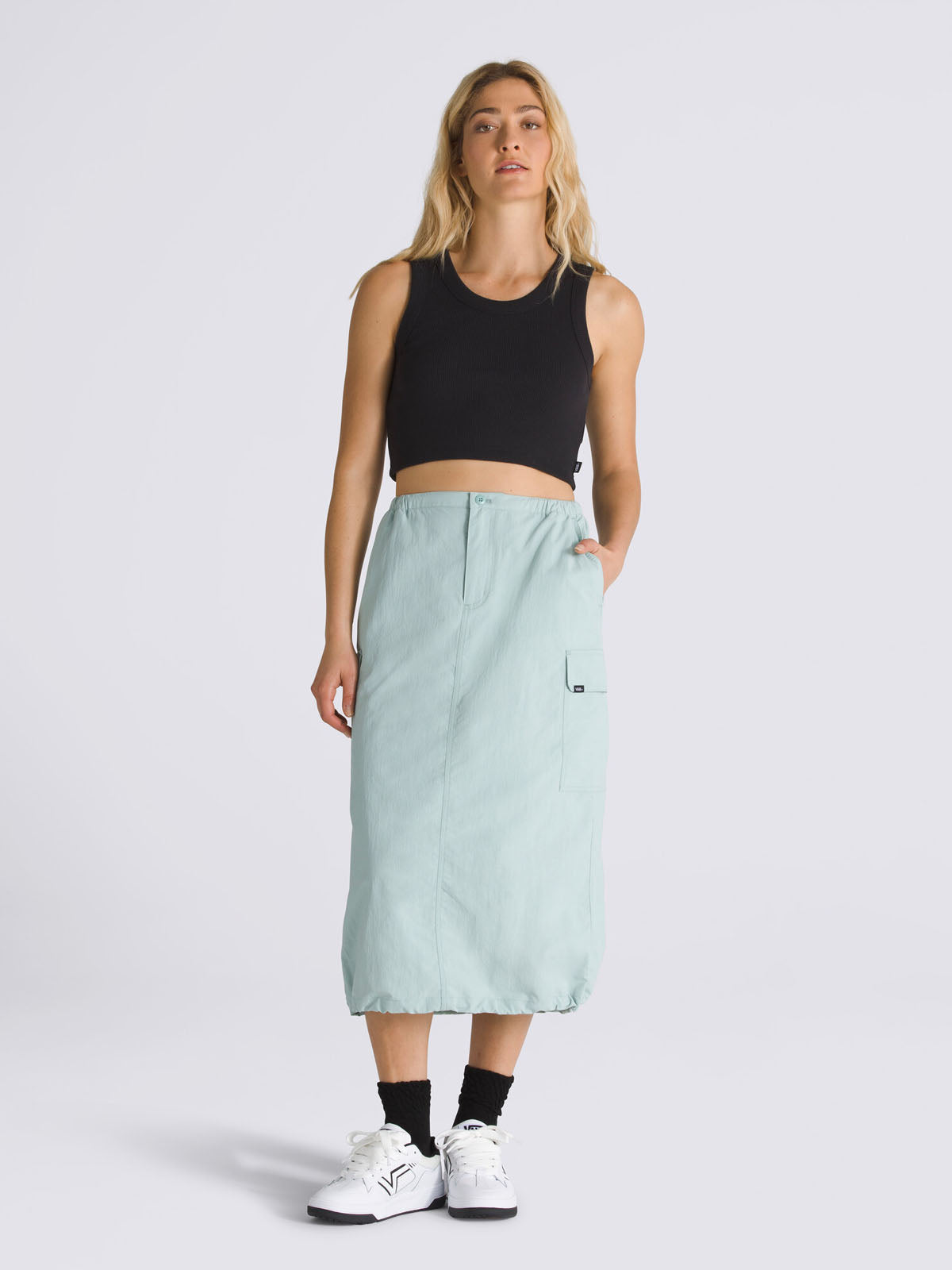 Polera Sin Mangas Mujer Drew Rib Tank Negro Vans