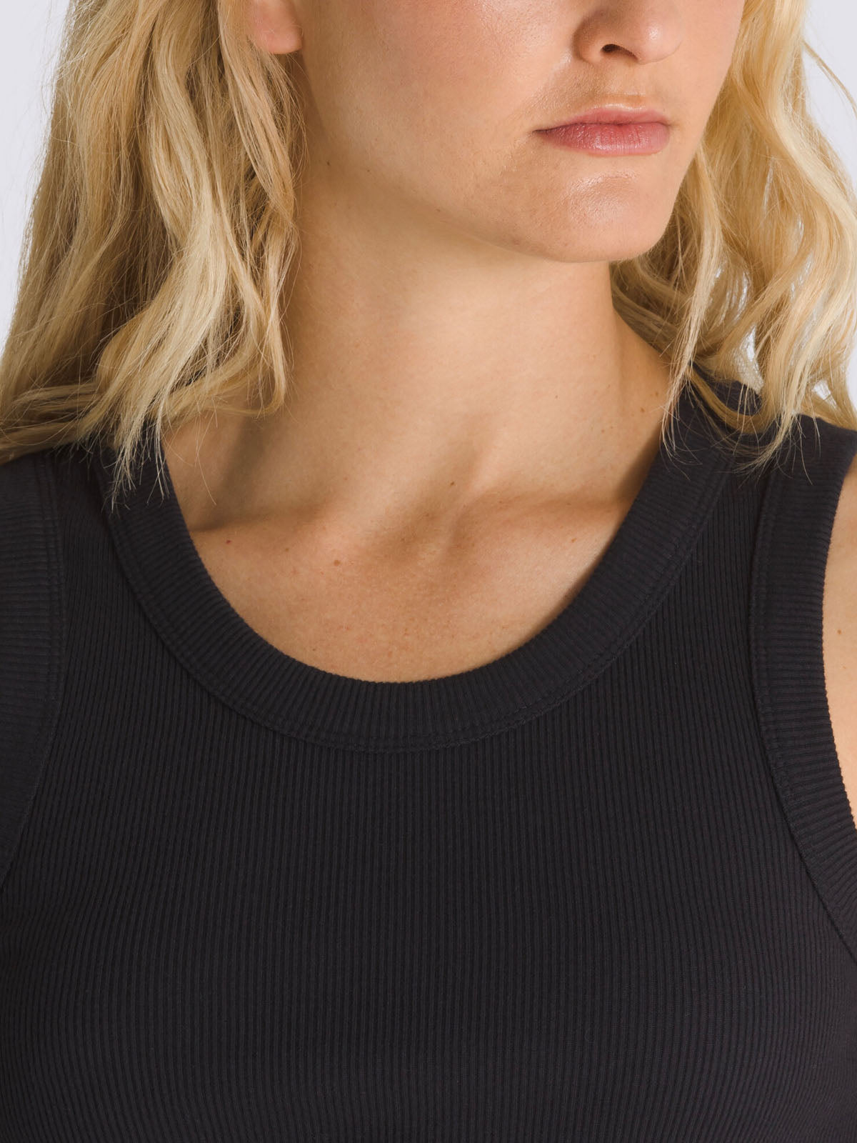 Polera Sin Mangas Mujer Drew Rib Tank Negro Vans