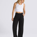 Pantalon Mujer AlDer Relaxed Pleate Negro Vans