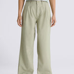 Pantalon Mujer AlDer Relaxed Pleate Beige Vans