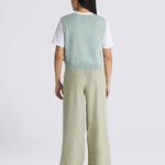 Pantalon Mujer AlDer Relaxed Pleate Beige Vans