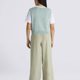 Pantalon Mujer AlDer Relaxed Pleate Beige Vans