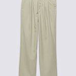 Pantalon Mujer AlDer Relaxed Pleate Beige Vans