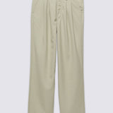 Pantalon Mujer AlDer Relaxed Pleate Beige Vans
