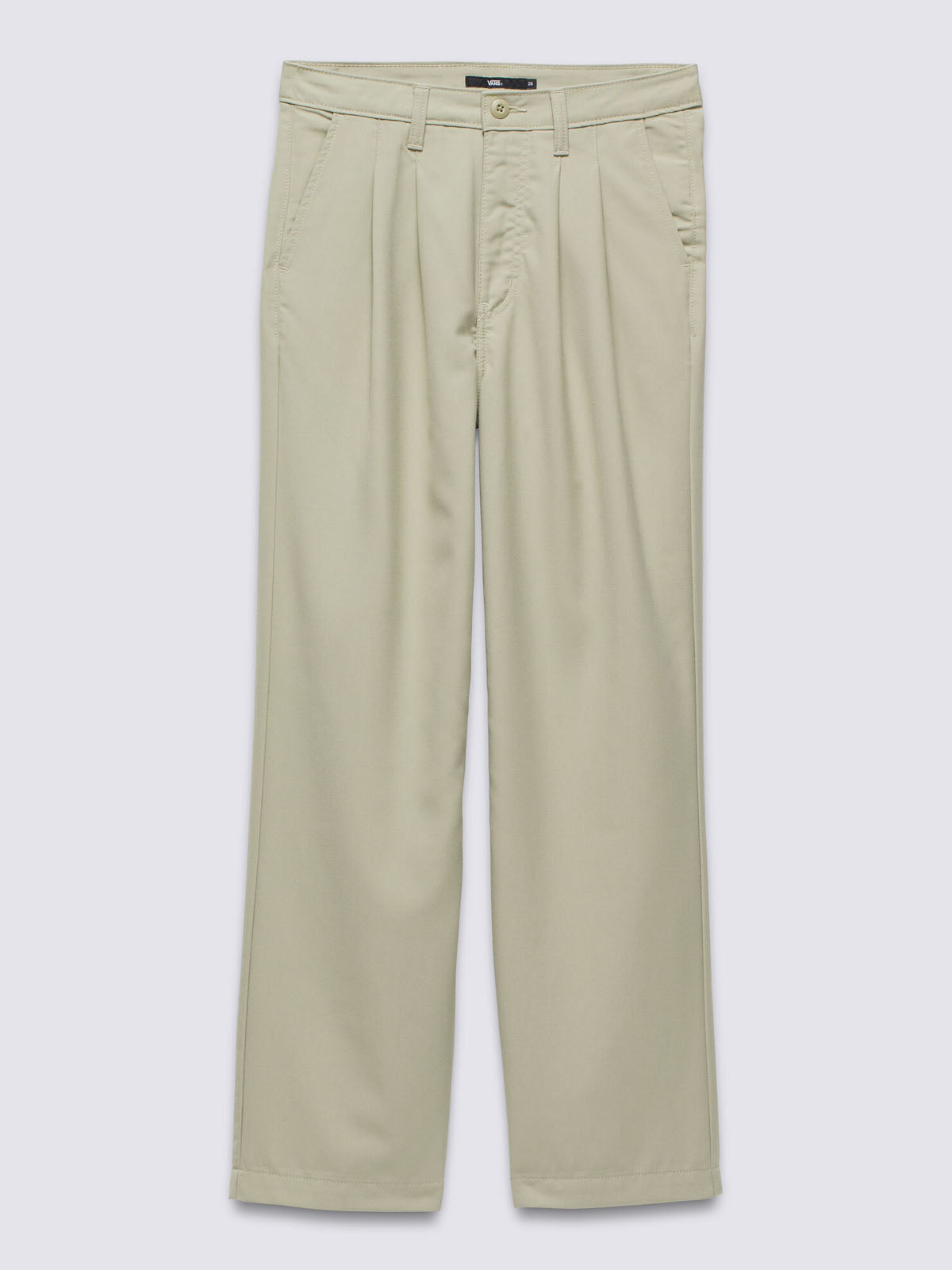 Pantalon Mujer AlDer Relaxed Pleate Beige Vans